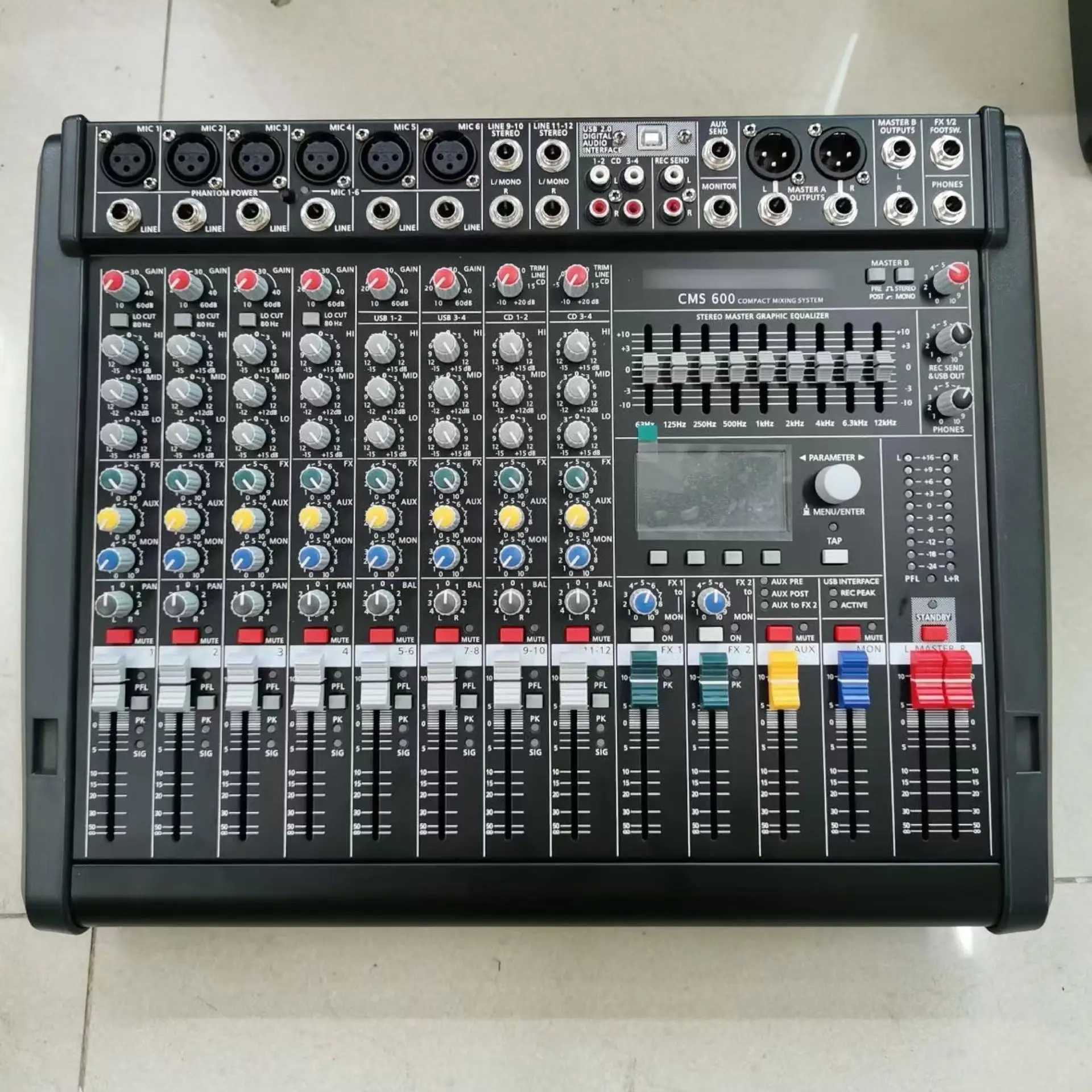 Wholesale Professional Dual 99 DSP High Quality CMS600-3 Audio Console Mixer Digital Audio DJ Controller With Clear Audio