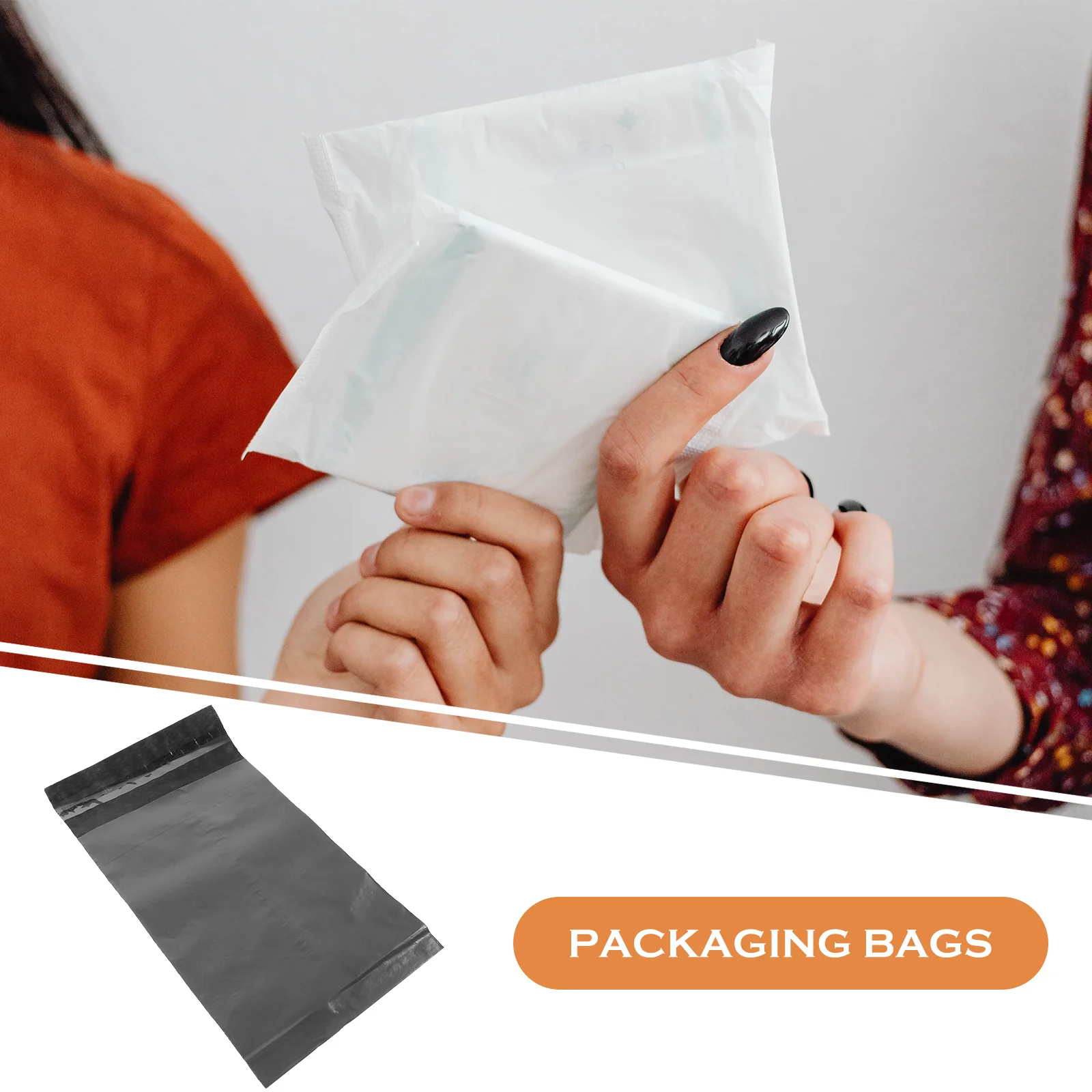 

100 шт. гигиенические мешки, утолщенные самоклеящиеся мешочки для менструального удаления для девочек, герметичная упаковка, гигиенические мешки