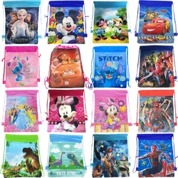 1pc SpiderMan Toy Story Cars Drawstring Bag For Girl Travel Storage Package School Backpacks Children Birthday Party Favors Bag