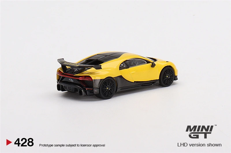 MINI GT 1:64 Bugatti Chiron Pur Sport Yellow LHD  Model Car