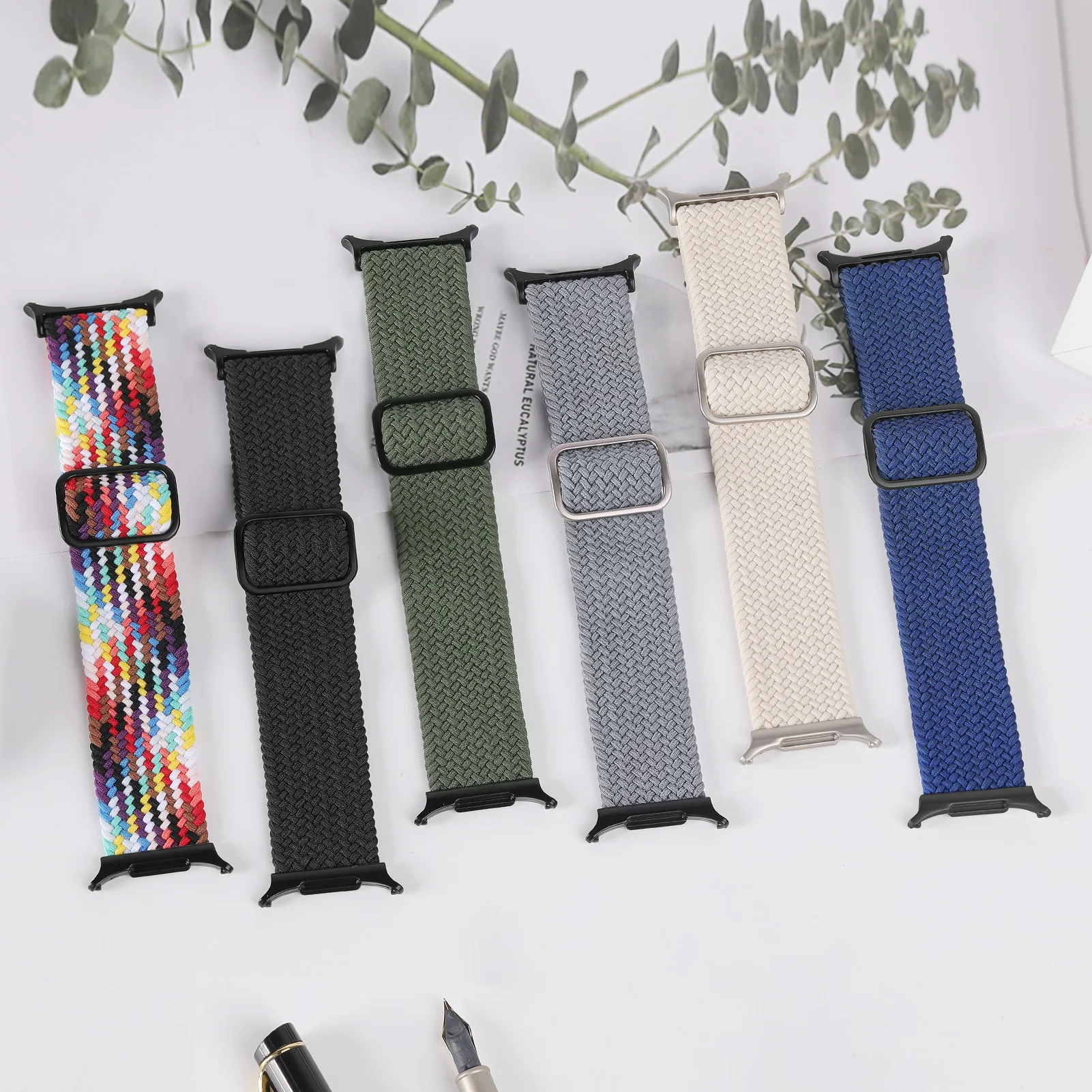 Braided Solo loop Strap for Samsung Galaxy Watch 8/8 classic 40mm 44mm 46mm Elastic Nylon correa bracelet Samsung watch 8 band