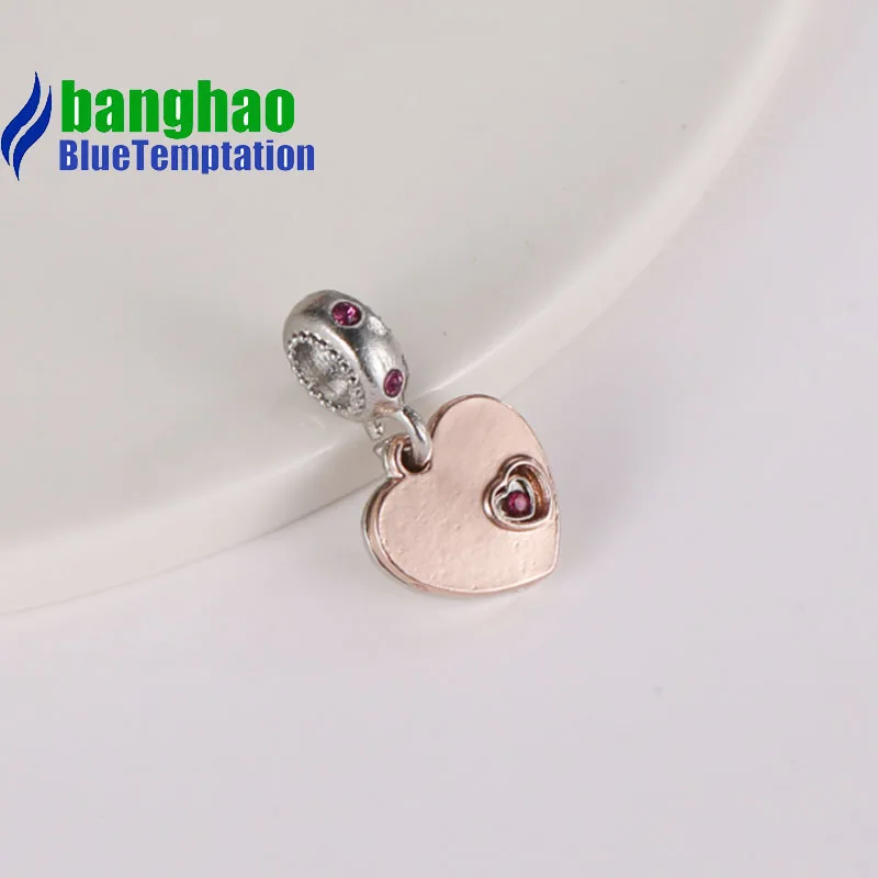 Wholesale DIY Fashion pendant with two hearts Charm for making accessories for jewelry alloy bracelets beads DGB754