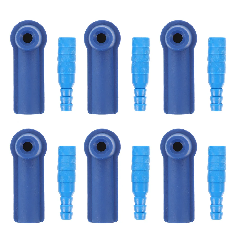 

6Pcs Brake Fluid Bleeder Adapter Connectors Replacement Set for Car Brake Oil Change Tool Efficient Bleeding Car Supplies