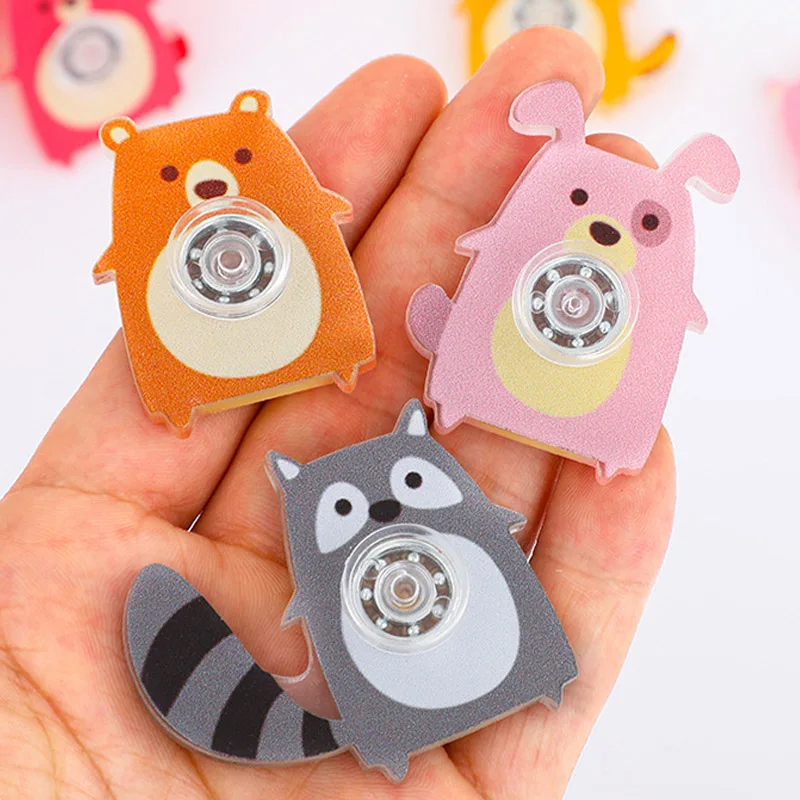 10PCS Cartoon Animal Small Fidget Spinner for Kids ADHD Stress Relief Sensory Toys Party Favors Goodie Bags Stuffers Boys Girls