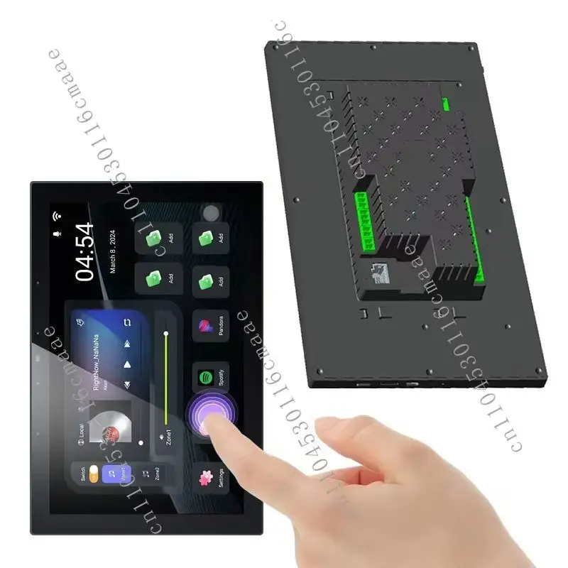 Graffiti 10-inch Multi-functional  House Intelligent Background Music Host ZigBee Gateway Can Be Connected To 8 Wired Speakers