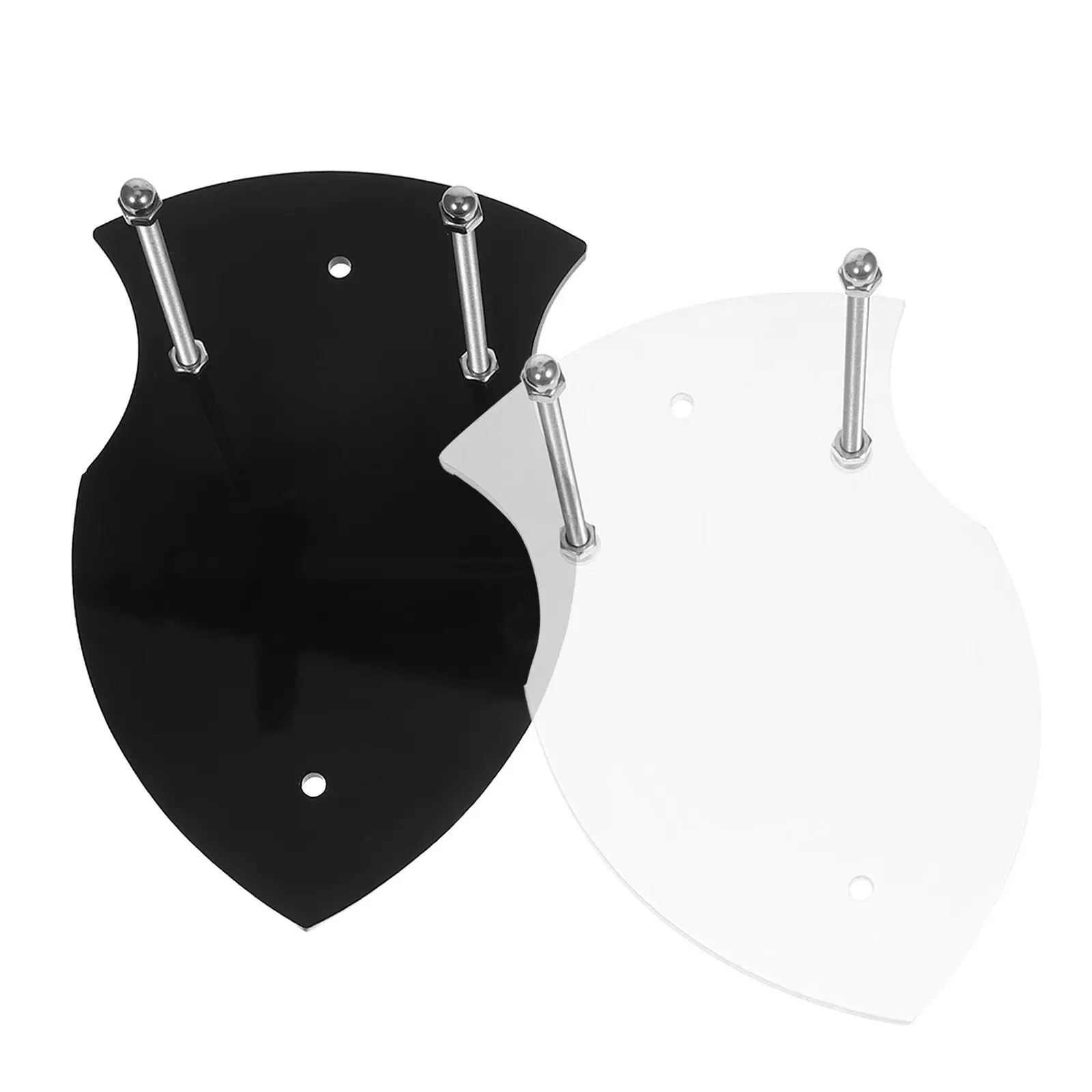 2 soportes de pared de acrílico, portátiles, para exhibir verticalmente espadas, hachas y llaves de colección, ideales para decorar paredes y para aficionados a las artes marciales.
