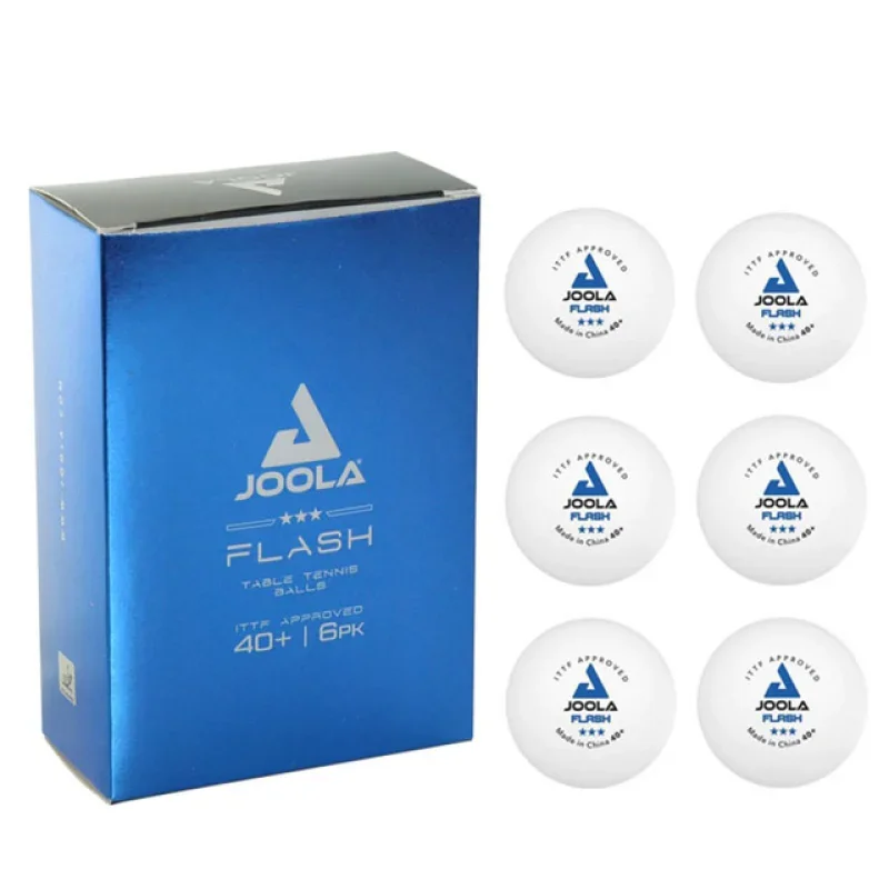 JOOLA Flash 3-Star Table Tennis Balls Seamless European Games Designated Match Ping Pong Ball with ITTF Approved