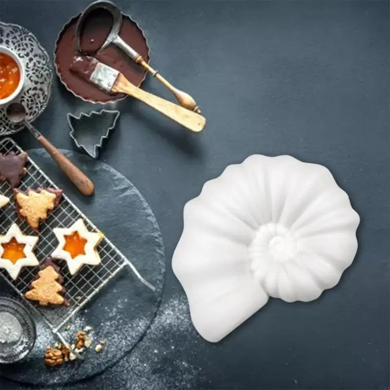 31KA SEA SNAIL FOR Shell Shell Kitchen Baking Mould Mould Cilicon Cake Tover Tools Fon