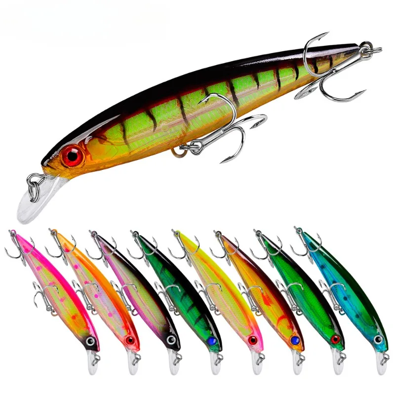 1PCS Crankbait Minnow Fishing Lure Floating Hard Bait 100mm 9g  Artificial Bait Fishing Wobblers Swimming Carp Fishing tackle