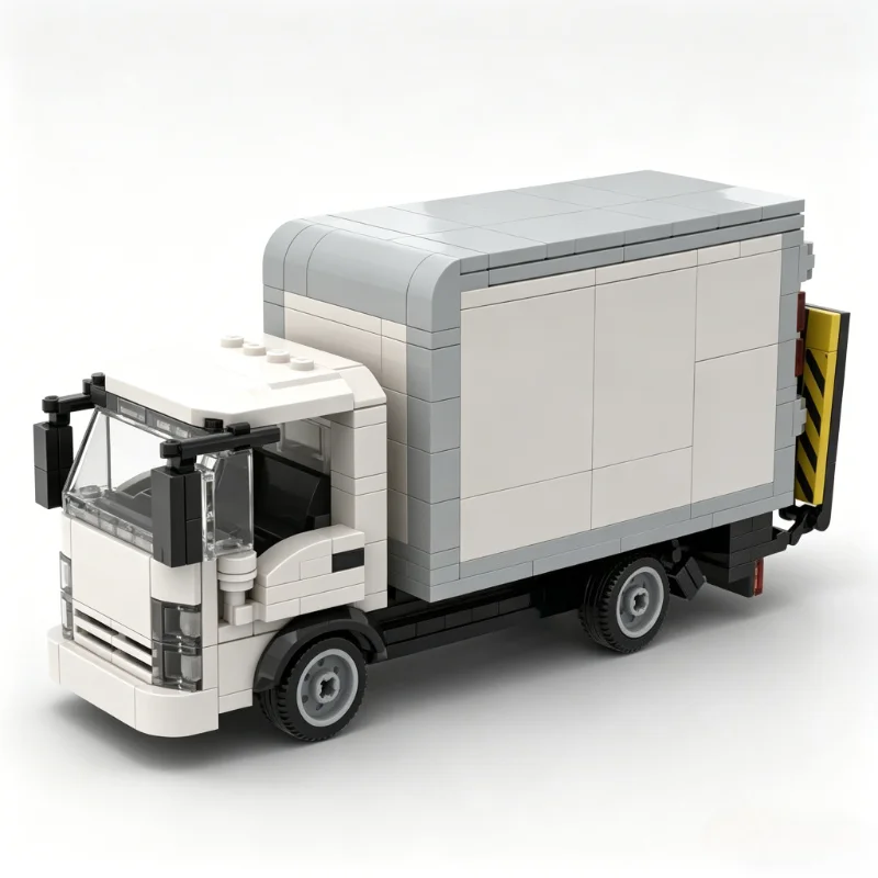 346PCS Isuzu NPR Light Duty Delivery Truck Building Blocks Vehicle Model Custom Puzzle DIY Assembly Educational Toy Gift Kid Boy