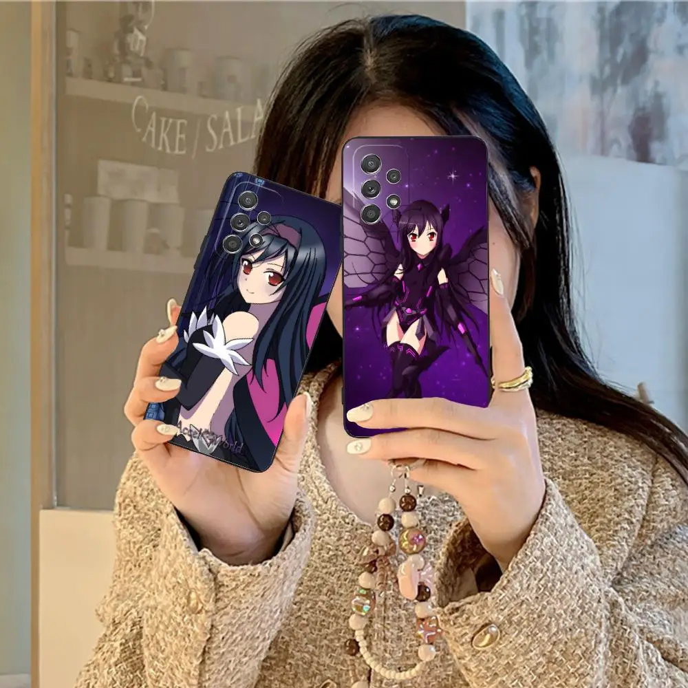 

Accel World Kuroyukihime Phone Case for Samsung Galaxy M55 54 42 35 34 33 32 23 22 15 14 13 12 F55 5G Colour Printing Luxury