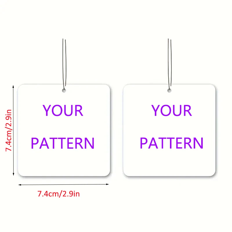 50 pieces of car fragrance tablets, customized personalized car air freshener, car aromatherapy pendant, customized photo fragra