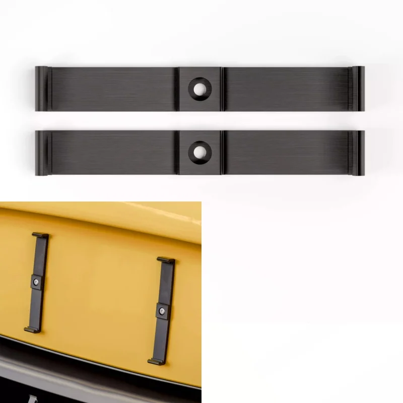 Number Plate Holder ABS Plastic 2pcs Universal License Plate Fixing Clips Frameless Push Clip Frame Reg Car Exterior Parts