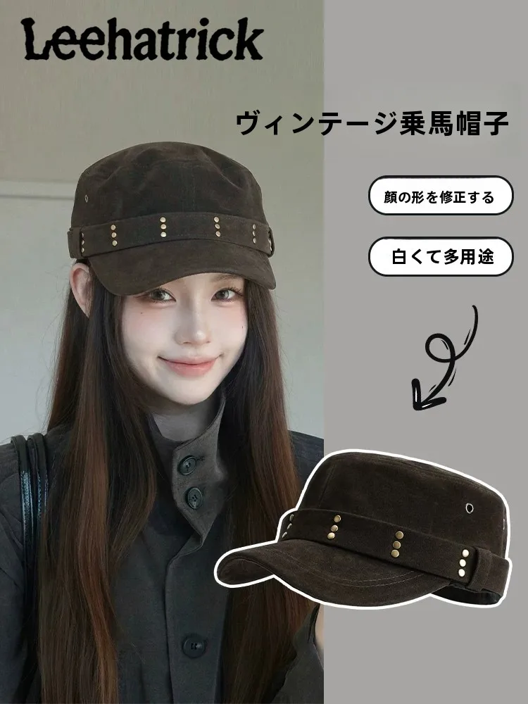 sombrero-de-estilo-coreano-retro-con-hebilla-metalica-ideal-para-actividades-ecuestres-con-ala-ancha-para-mujeres-perfecto-para-rostros-pequenos-y-redondos-tipo-boina-para-la-temporada-de-otono