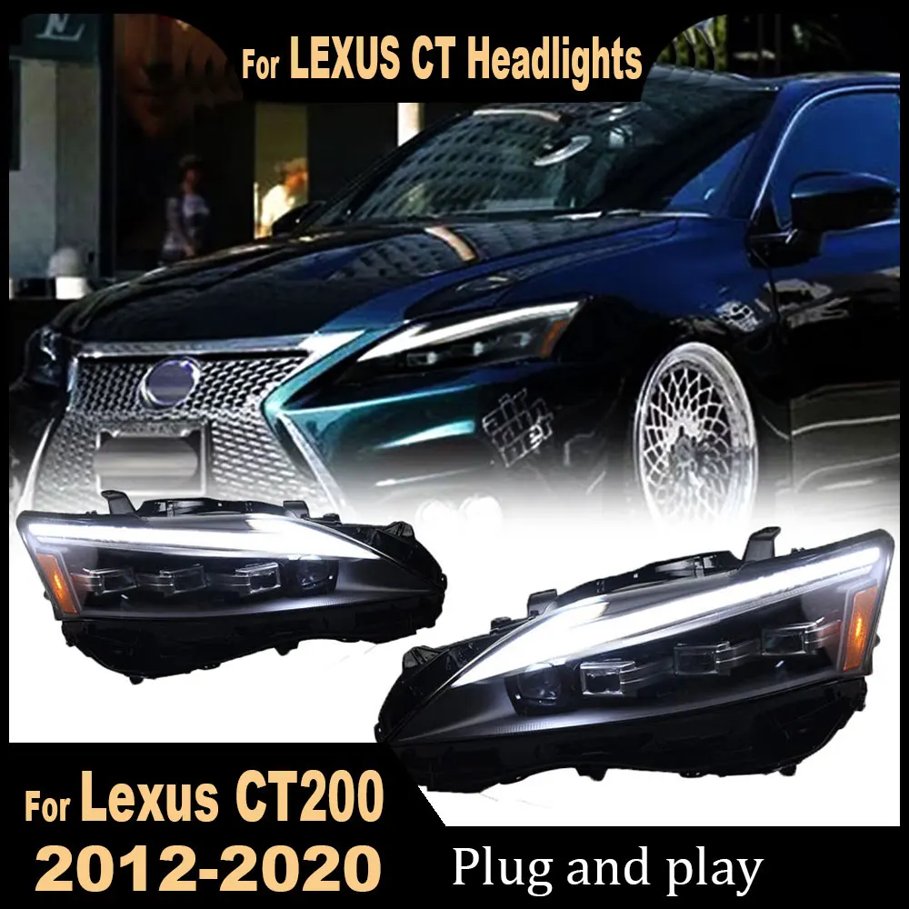 Car Lights for Lexus CT200 LED Headlight 2012 2013 2014 2015 2016 2017 2018 2019 2020 Head Lamp Drl Projector Lens Accessories