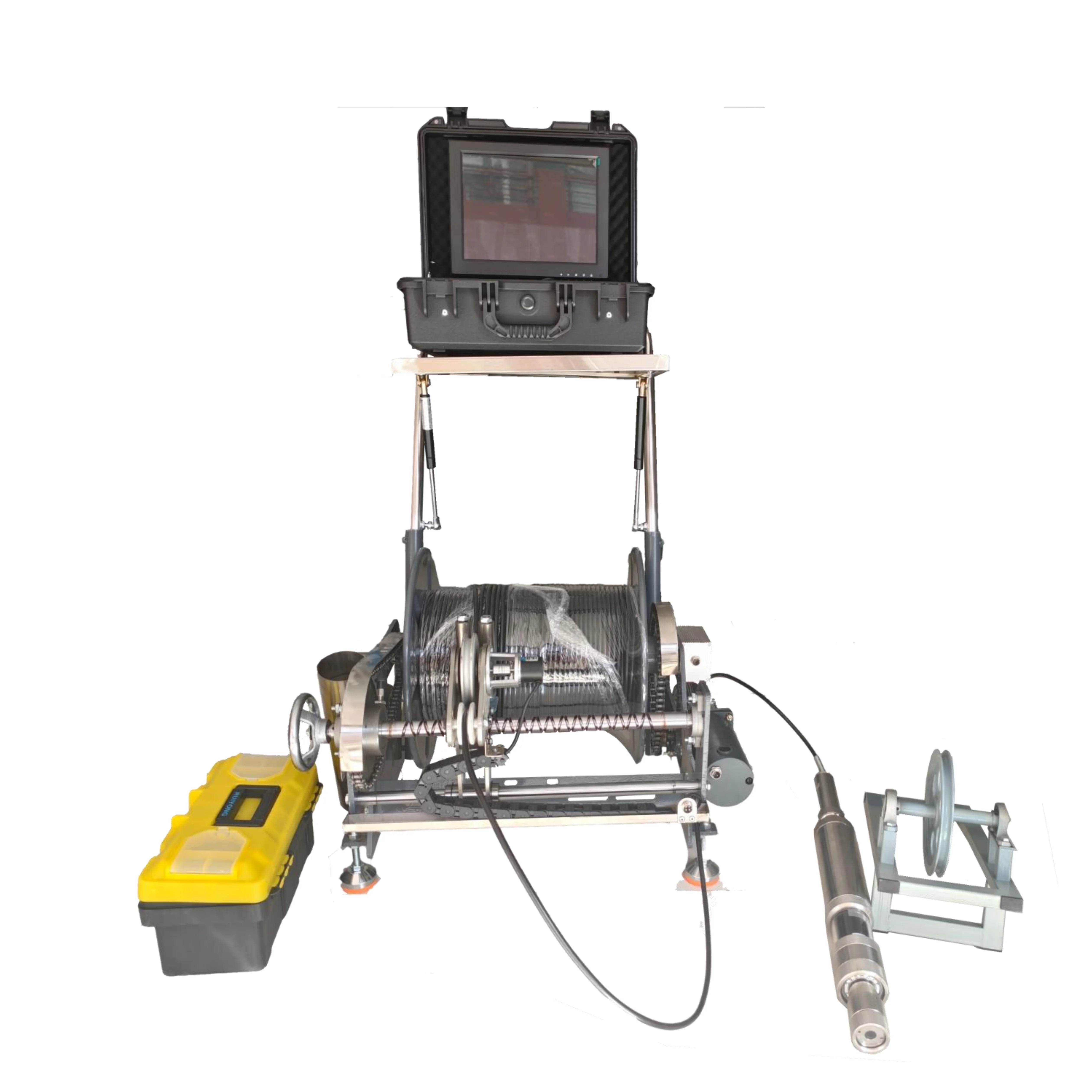 300m Mini Borehole & Water Well Inspection Camera with Night Vision CCD Sensor H.264 Compression and DVR Storage