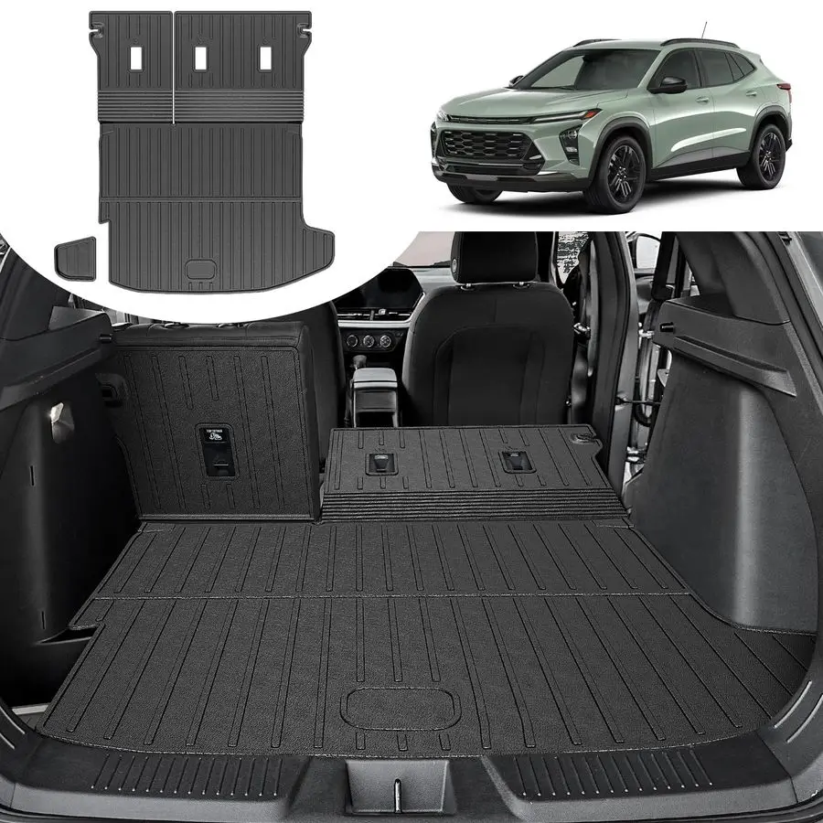 

Mat for 20242026 Chevy Trax Buick Envista, All Weather TPE Cargo Mat with 3rd Seat Back Cover and Left Storage Mat for Chevy Tra