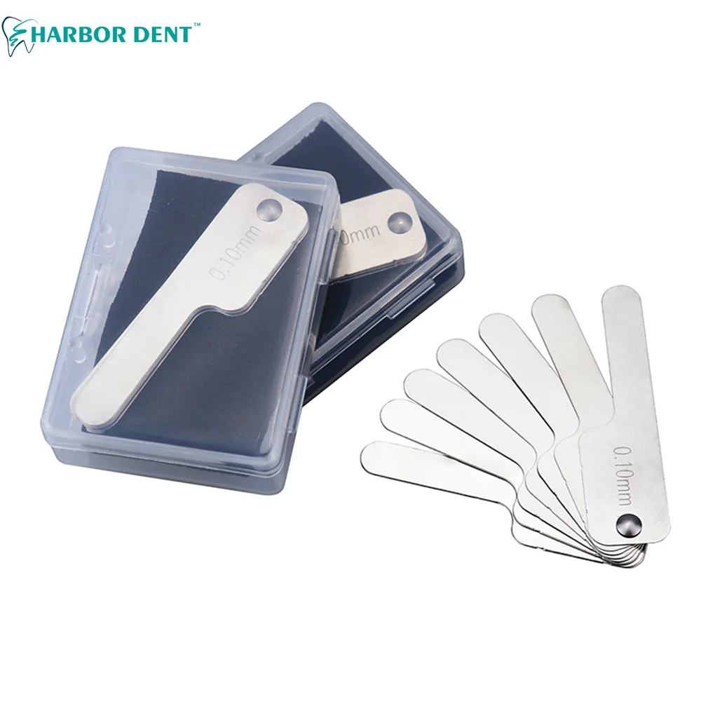 3PC Dental Interproximal Reduction (IPR) Gauge Measure Tooth Gap Stainless Steel Reciprocating IPR System