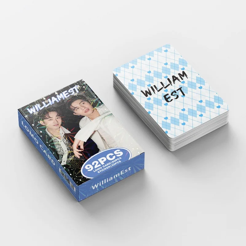 92PCS WilliamEst Thai BL Star CP Photo Cards Set with Stickers - HD Printed Thai Drama Idol LOMO Cards for Lovers ﻿ image 4