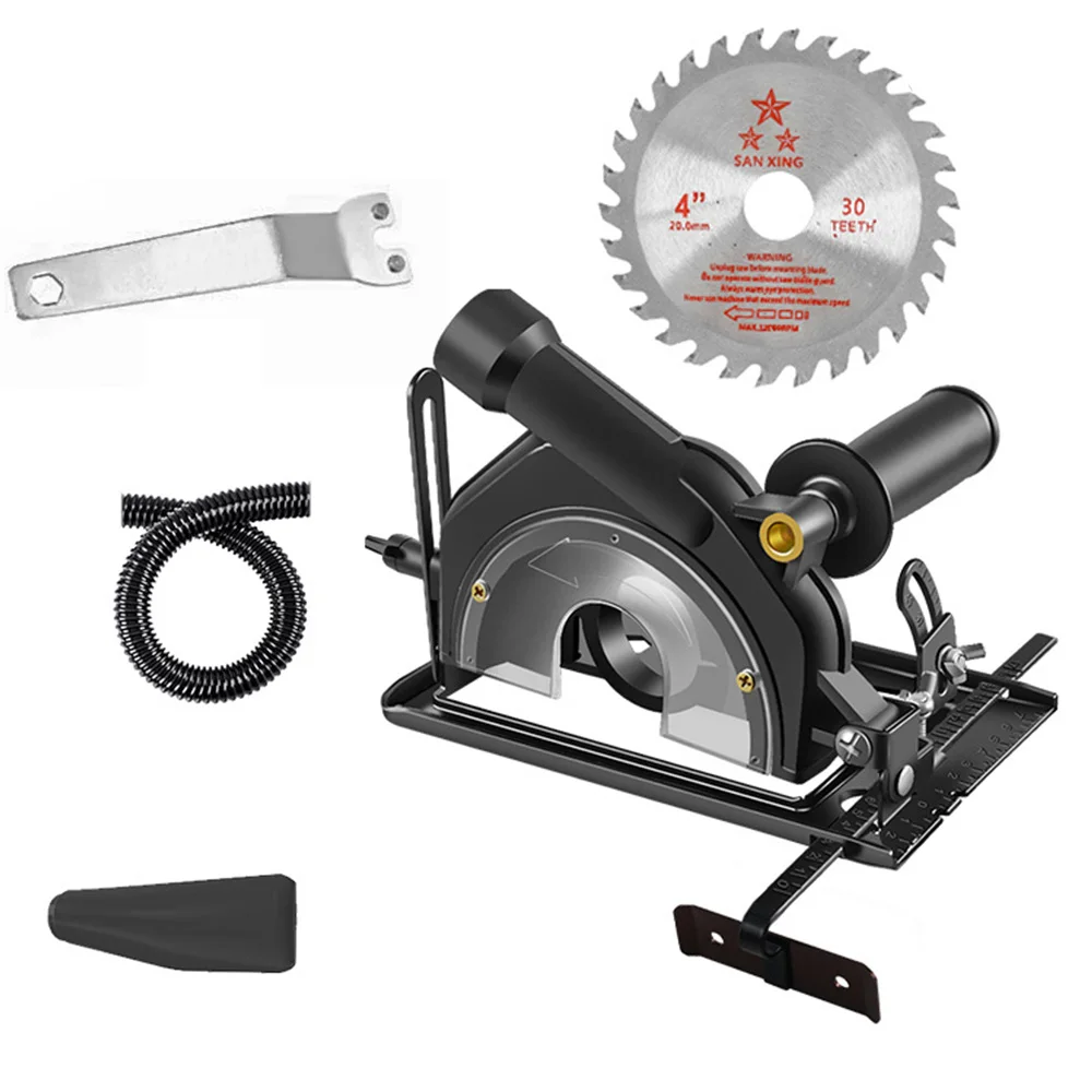 Angle Grinder Bracket Adjustable Converter Cutting Base Bracket Grinder Bracket  Woodworking Tool Table With Guide Ruler