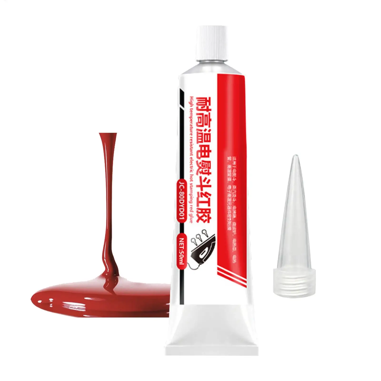 High Temp Glue 50ml Heat Resistant Oven Microwave Grill Repair Adhesive, High Temperature Sealant for Home Electric Iron