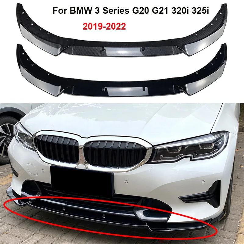 

Car Front Lower Bumper Splitter Lip Spoiler Diffuser Guard Body Kit Cover Protector For BMW 3 Series G20 G21 320i 325i 2019-2022