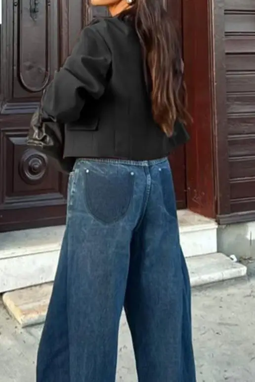 Chaqueta de manga larga de Color sólido para vacaciones informales de estilo británico a la moda Chaqueta corta ajustada con botones para ir al trabajo de otoño para mujer