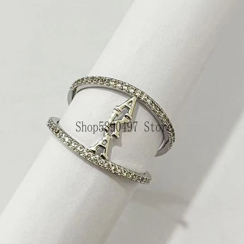 Bague Alpha pour femme, bijoux, cadeau de fête, 16%
