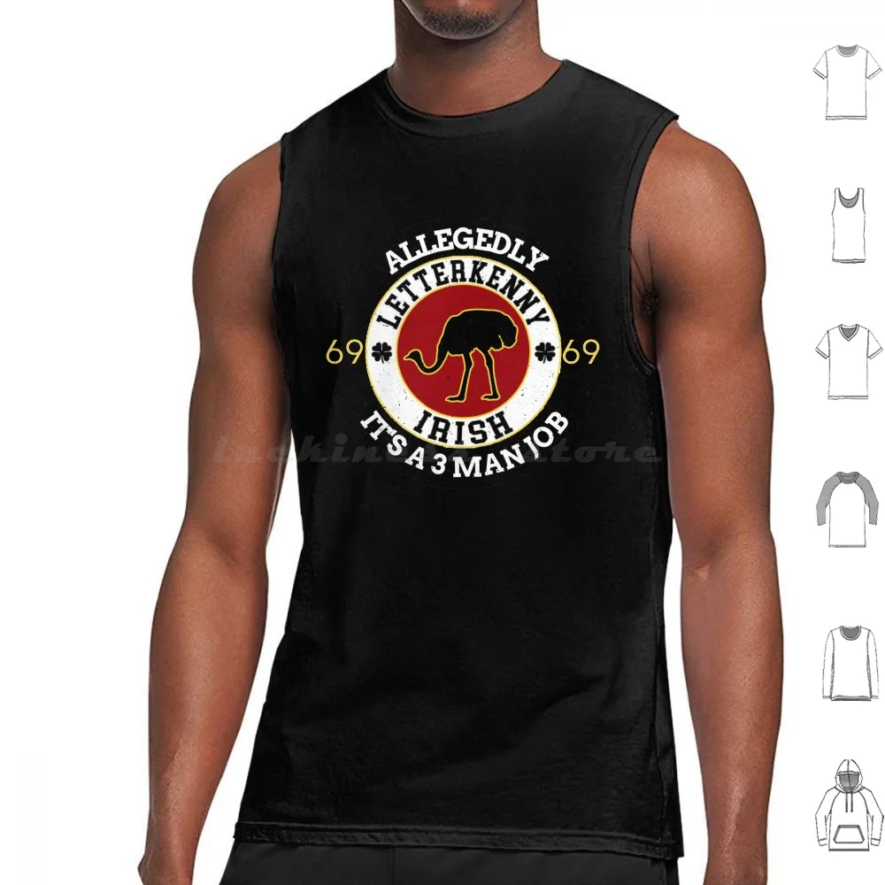 Letterkenny Allegedly Tank Tops Vest Sleeveless Letterkenny Allegedly Allegedly Ostrich Pitter Patter Hard No Puppers Canada