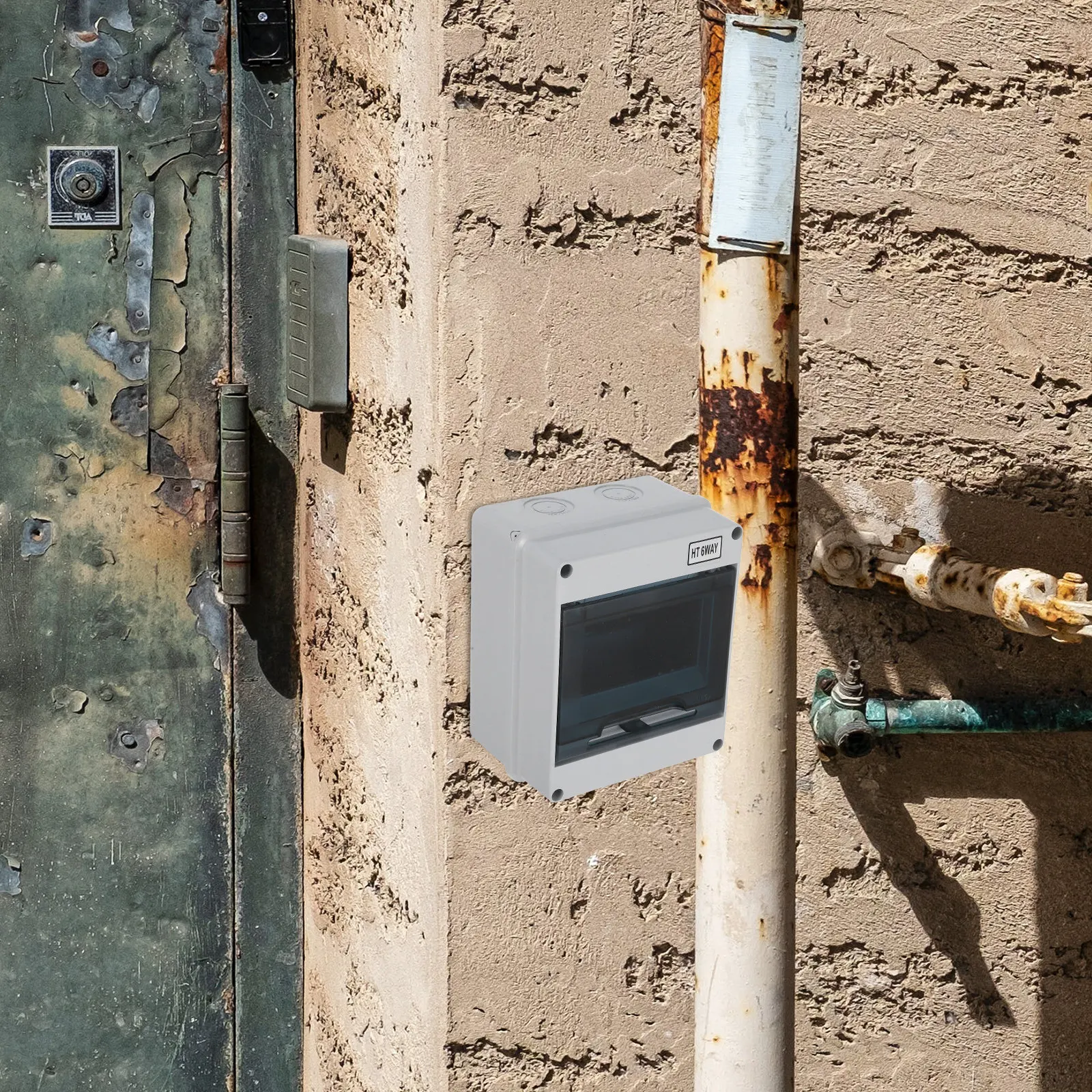 6 Way Weatherproof Connection Box Distribution Protection Enclosure Plastic Electric Box for Outdoor Indoor Electrical Safety
