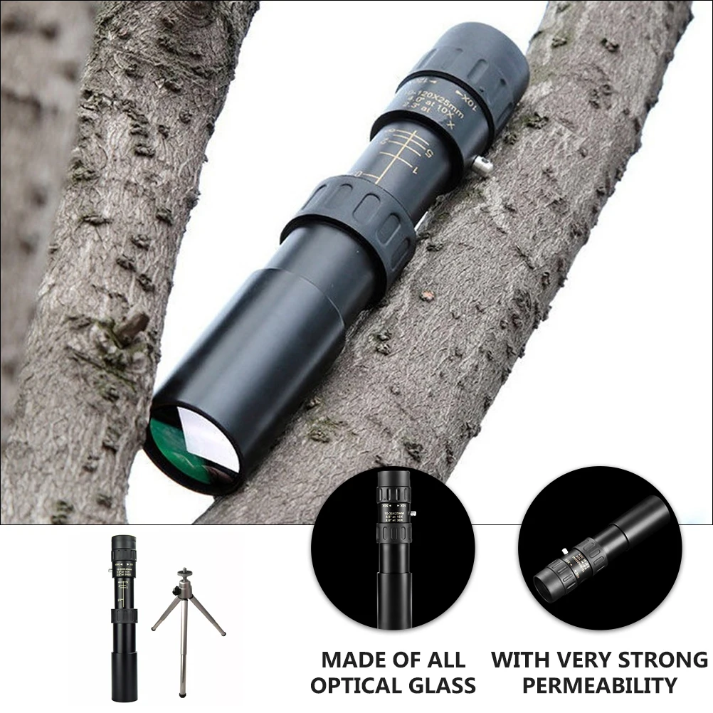 

10 300x40 Metal Monocular Telescope 40mm Lens Diameter Viewing Hiking Birdwatching Hunting Gifts Home Decor