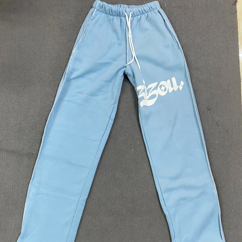Pantalones de chándal con patrón de letras para hombre y mujer, pantalón de chándal de cintura alta, estilo Retro americano, Y2K, Hip Hop callejero, informal, a la moda