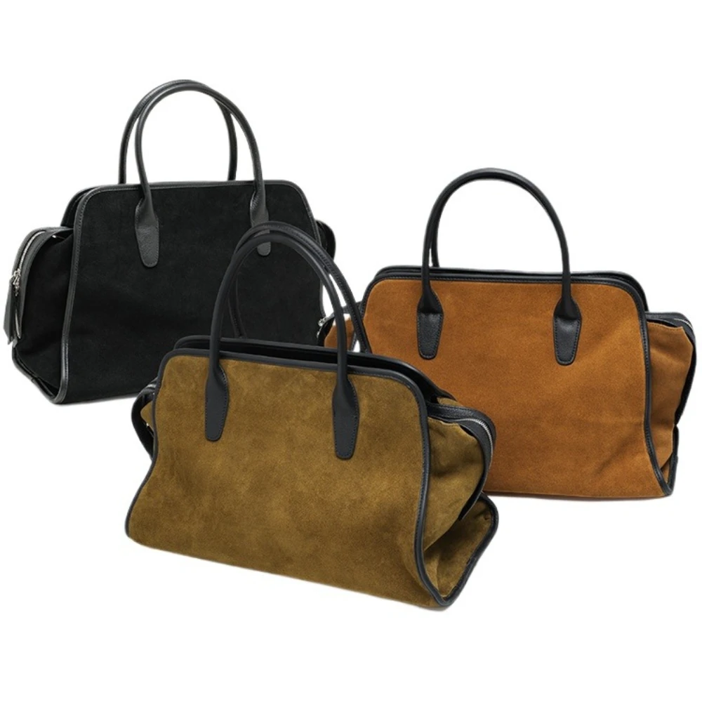 New Autumn and Winter Fragrant Velvet Handbag, High-end Light Luxury Tote Bag, Exquisite Design Retro Bag