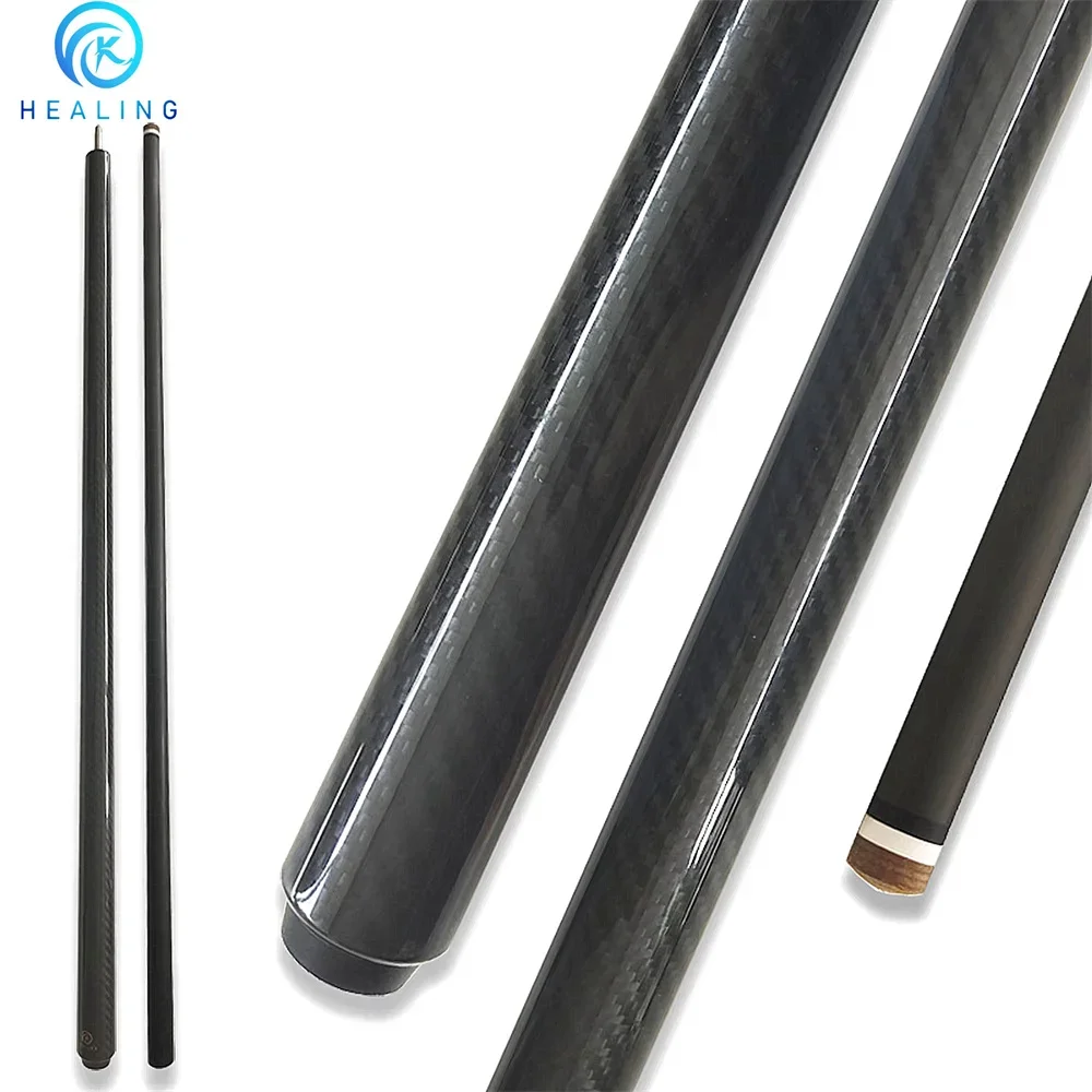 100% Carbon Fiber Pool Cue Billiard Cue Sticks Uniloc Joint Tip from 9.5mm/12.4mm/13.9mm, Weight from 18oz, 19oz, 20oz, 21oz