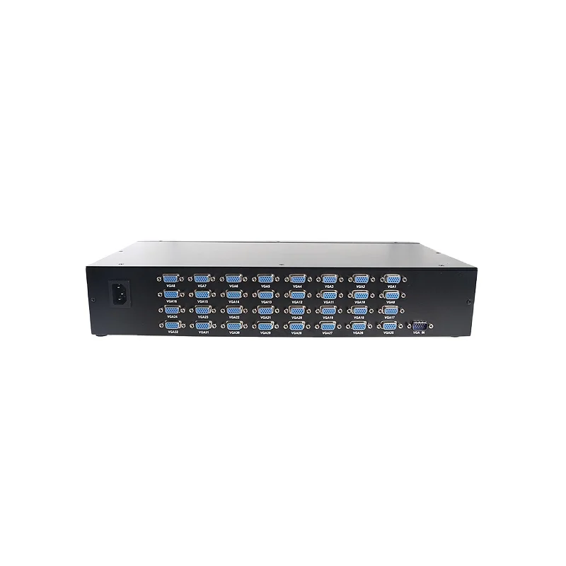 350MHZ VGA Splitter 1 in 32 Out 1x32 1 Computer 32 Monitor + Power Adapter Guangdong Made Private Mold