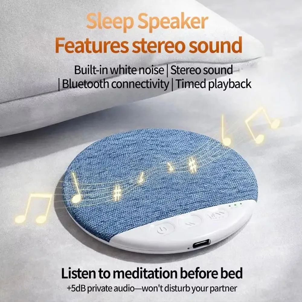 Mini Głośniki Bluetooth do Spania Pod Poduszkę z Białym Szumem Bezprzewodowa Muzyka Wyłączanie na Czas Muzyka do Snu Audio HiFi