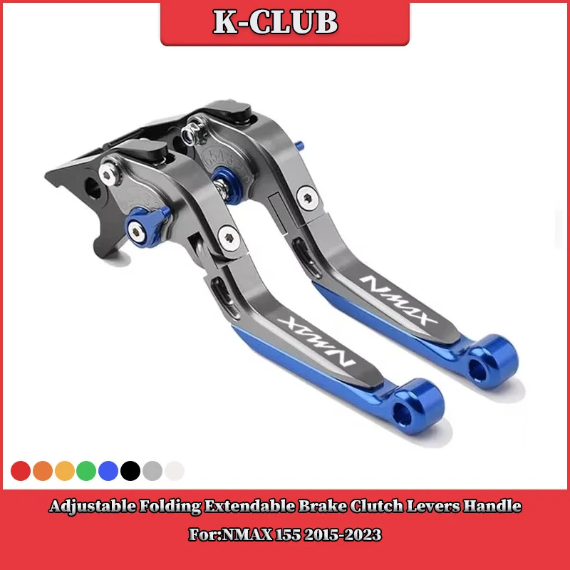 

Motorcycle Adjustable CNC Brake Clutch Levers Handle Handlebar Grips Ends For YAMAHA NMAX155 N-MAX155 2015-2023