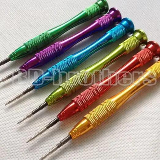 

CR-V Metal Torx T2 T4 T5 T6 0.8 Pentalobe 1.5 Phillips 0.6Y 1.5Y 2.0Y Tri Wing Screwdriver for Cellphone DIY Repair 100pcs/lot
