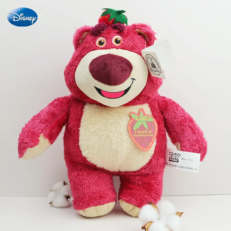 

12 дюймов Kawaii Disney История игрушек Lotso плюшевая игрушка клубничный медведь мягкая кукла мультфильм & искусство Рождественский подарок для детей