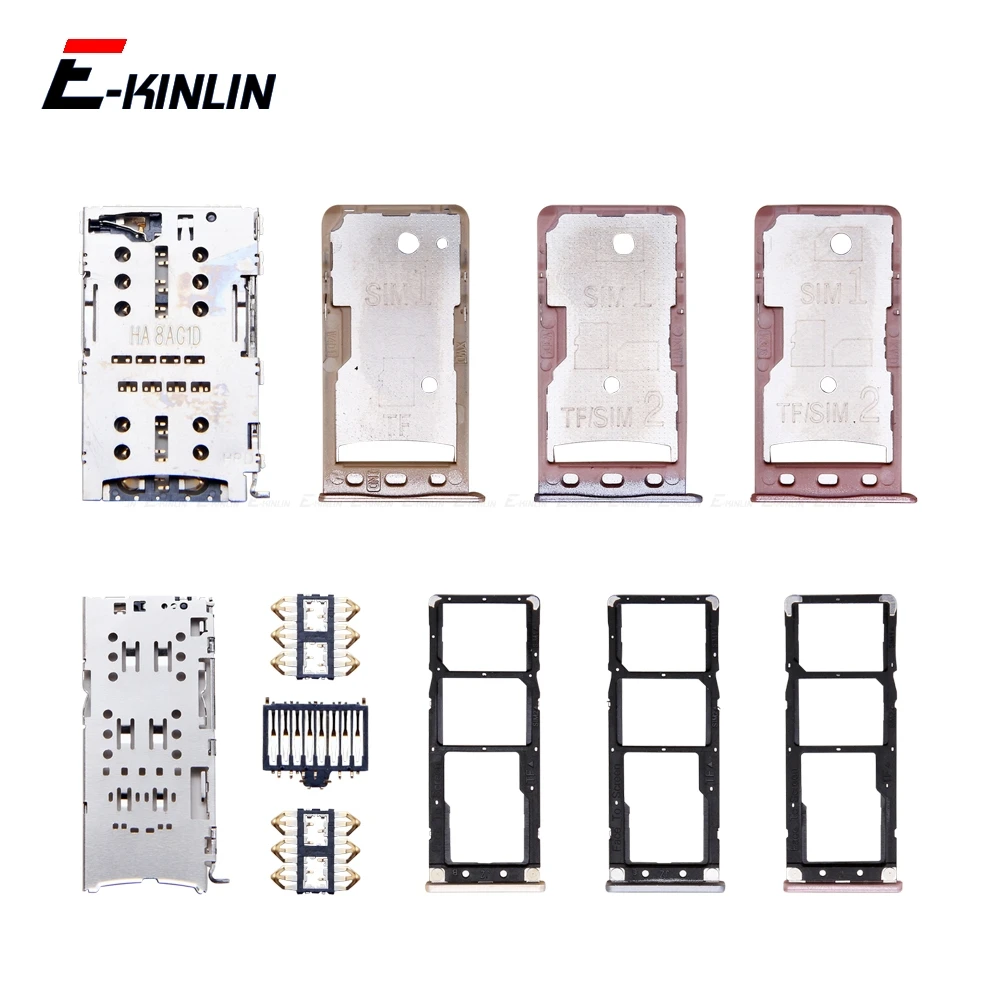 Sim Card / Micro SD Card Tray Socket Holder Slot Container Connector Adapter Reader Parts For XiaoMi Redmi 5A Note 5A