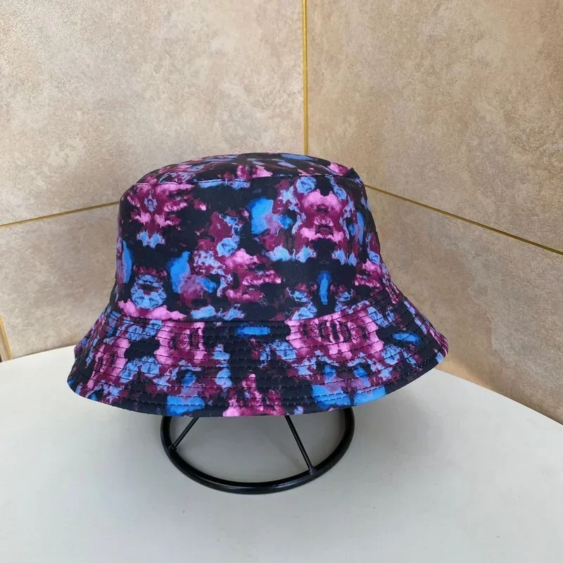 Zomer Tie Dye Bucket Hat for Men Women Reversible Fashion Hip Hop Hat Fisherman Bob Street Outdoor Travel Boys Girl Hat Panama