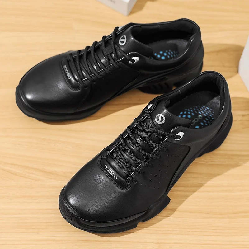 

Men Casual Sneakers First Layer Cowhide Full Grain Leather Breathable Arch Support Walking Universal Shoes