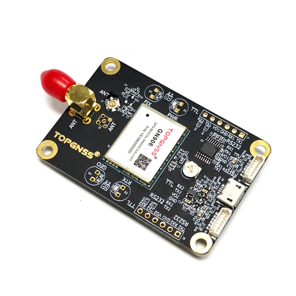 Designed with the ZED-F9P F9 module, the RTK high-precision GNSS receiver can be used as a base station and rove TOPGNSS TOP906