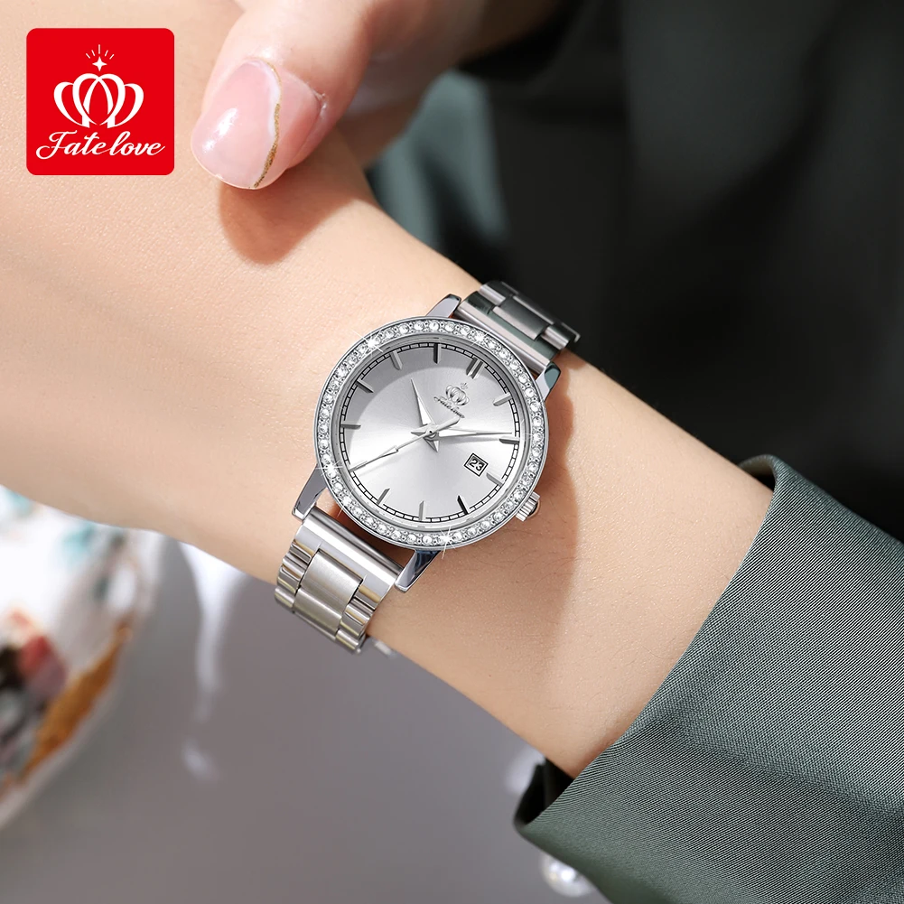 Fave love-女性用防水クォーツ時計,ファッショナブル,新品,fl903