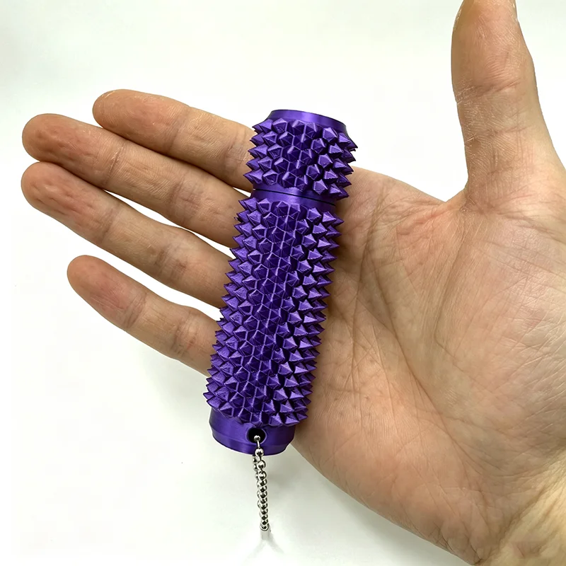 3D Printed Pain Stim Fidget Toy Portable With Keychan Colorful 3d Pain Stimulation Decompression Office Novelty Toy Spike Roller