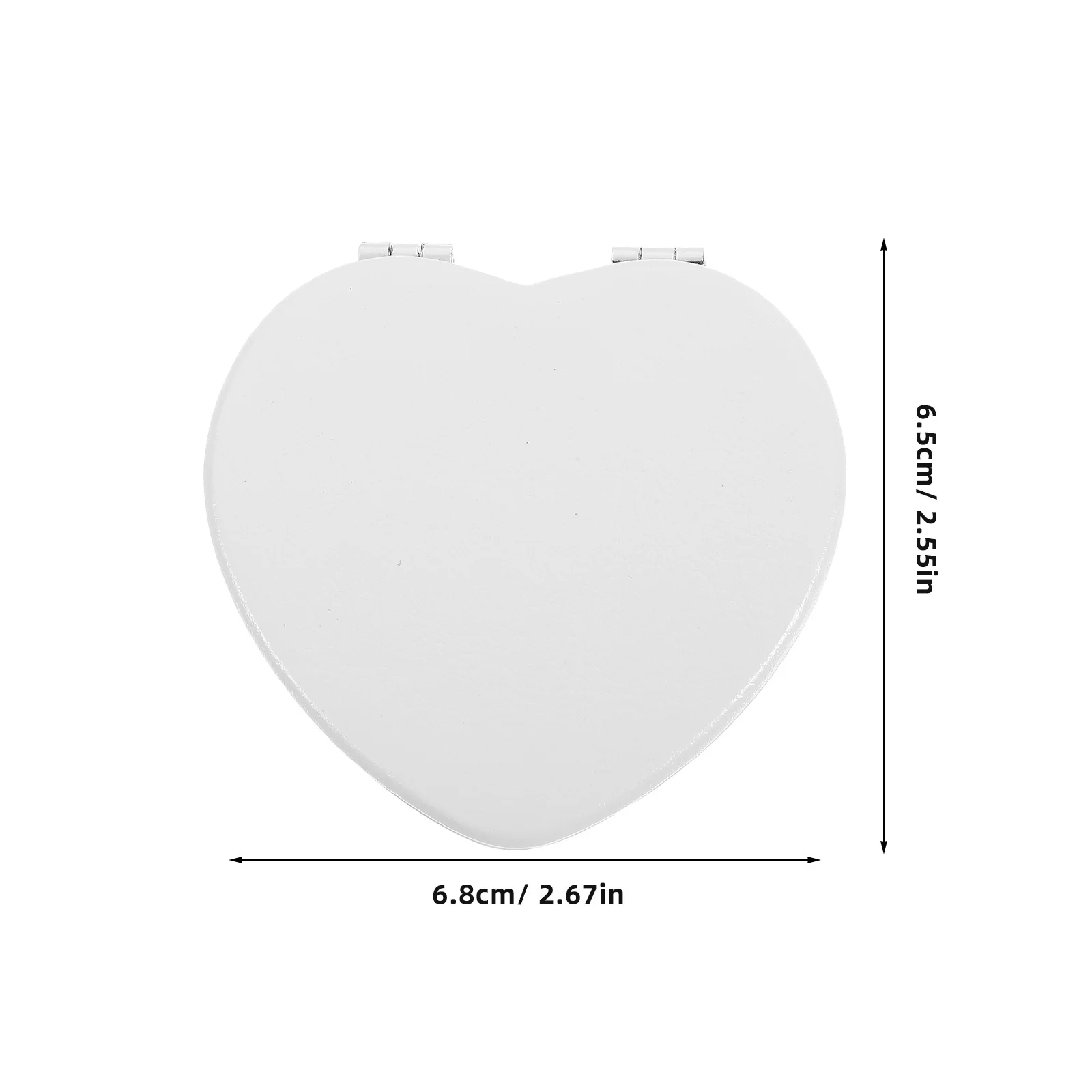 2 قطعة مرآة صغيرة على شكل قلب مرآة شخصية رائعة للنساء المراهقات فكرة هدية مرايا شخصية مرايا يدوية
