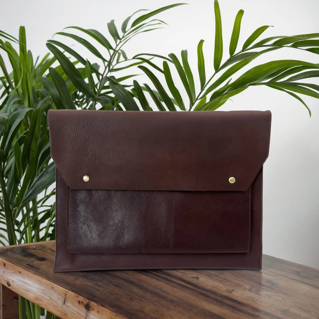 

Real Leather Big Laptop Case Cowhide Pro16 Cowhide Protective Cover Bag Multifunction Pad Briefcase Document