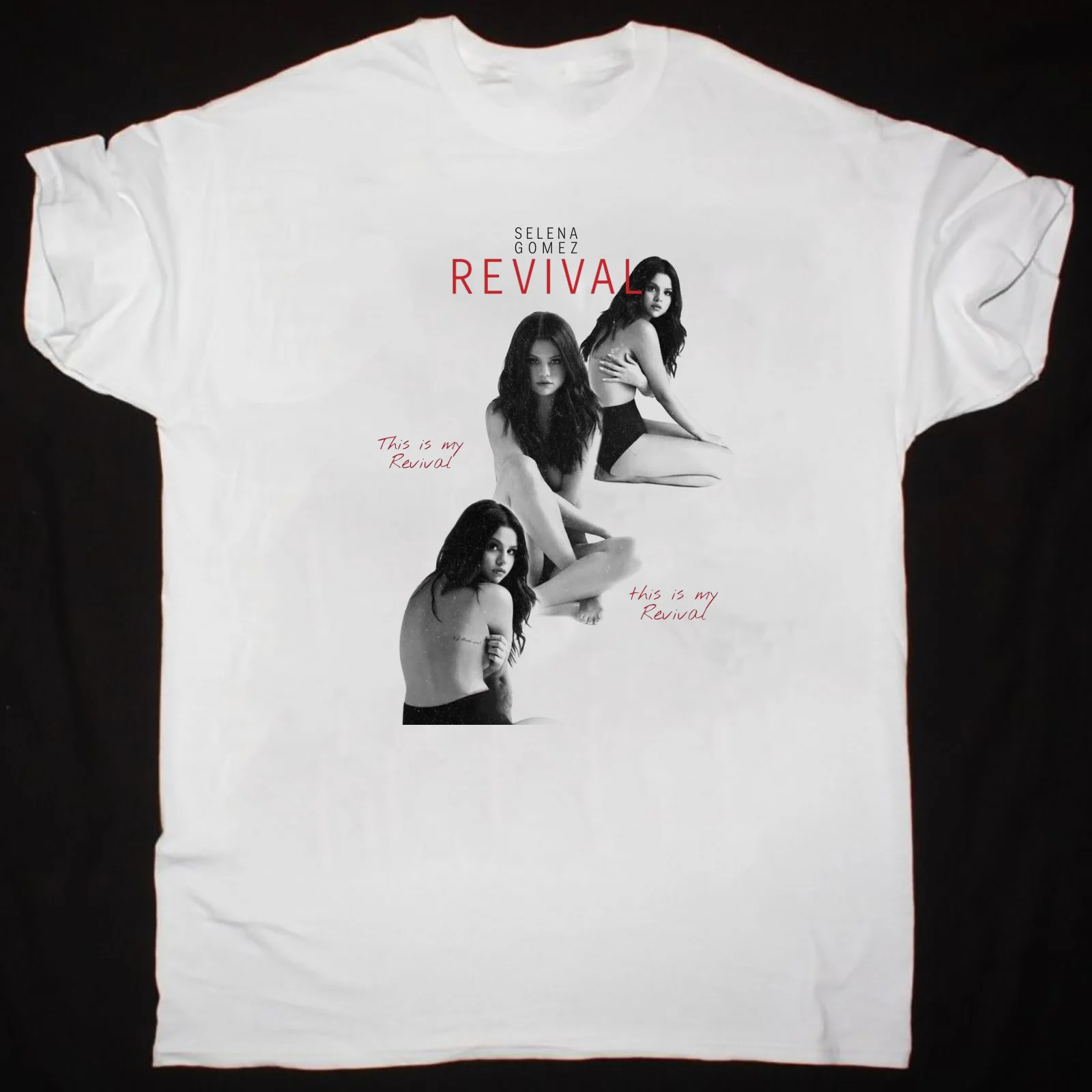 Selena Gomez Gift For Friends White T-Shirt Cotton All Size ZH76