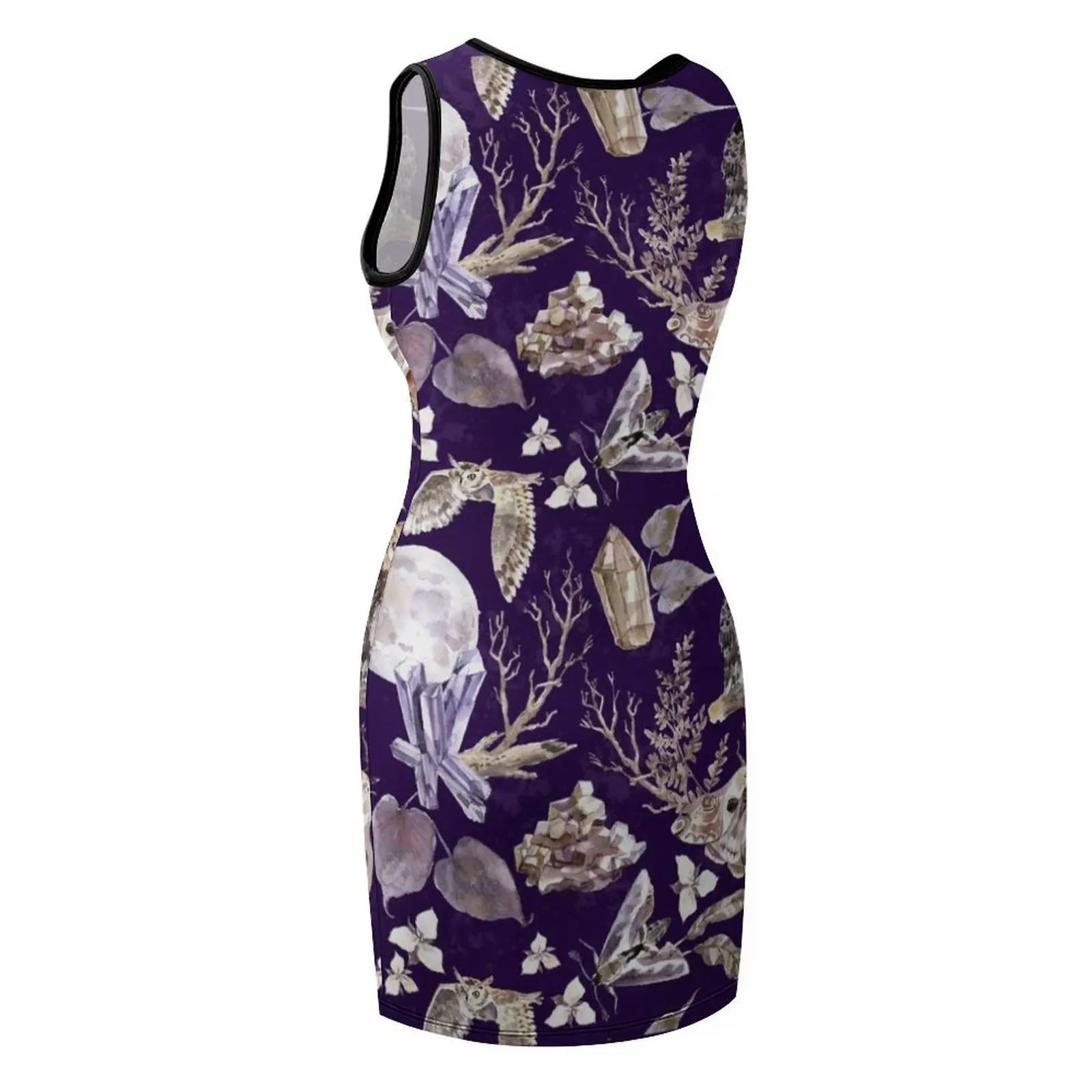 crystals and moths.  Dive into the world of magic and mysticism. Sleeveless Sundress Cocktail of dresses Casual dresses