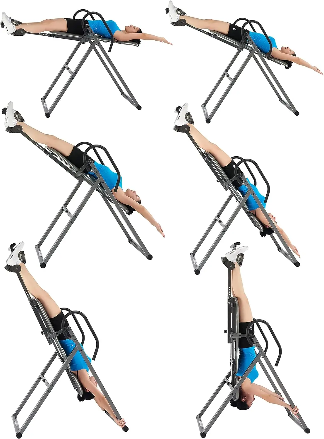 Inverted Table Wellshow Inversion Table With Adjustable Headrest, Reversible Ankle Holders, And 300 Lb Weight Capacity